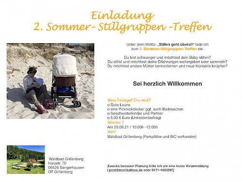 Einladung zum 2. Sommer-Stillgruppen-Treffen